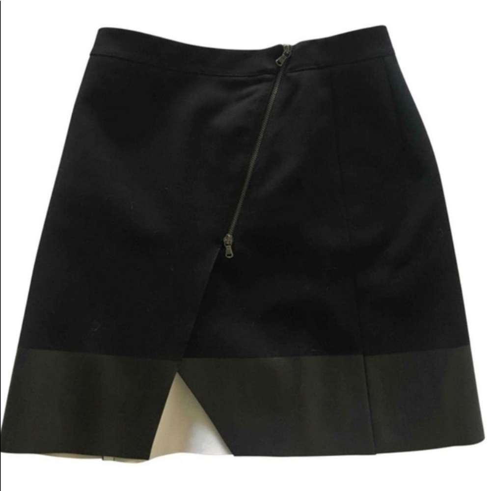 Club Monaco Black Zip Skirt